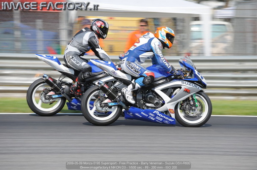 2009-05-09 Monza 0195 Supersport - Free Practice - Barry Veneman - Suzuki GSX-R600